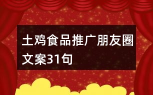 土雞食品推廣朋友圈文案31句