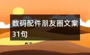 數碼配件朋友圈文案31句