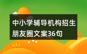 中小學(xué)輔導(dǎo)機構(gòu)招生朋友圈文案36句