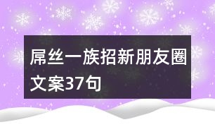 屌絲一族招新朋友圈文案37句