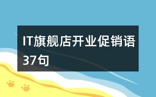 IT旗艦店開業(yè)促銷語(yǔ)37句