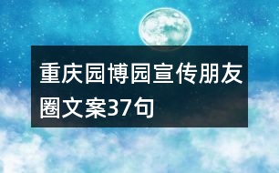 重慶園博園宣傳朋友圈文案37句