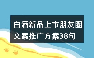 白酒新品上市朋友圈文案推廣方案38句