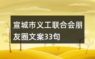 宣城市義工聯(lián)合會朋友圈文案33句