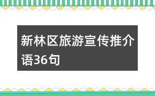 新林區(qū)旅游宣傳推介語36句