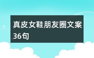 真皮女鞋朋友圈文案36句