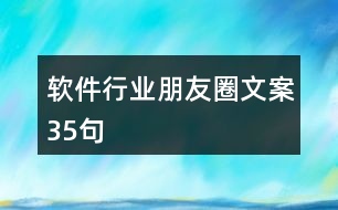 軟件行業(yè)朋友圈文案35句