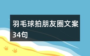 羽毛球拍朋友圈文案34句