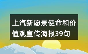 上汽新愿景、使命和價值觀宣傳海報39句