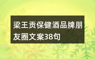 梁王貢保健酒品牌朋友圈文案38句