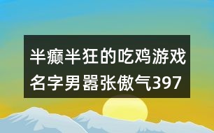 半癲半狂的吃雞游戲名字男囂張傲氣397個