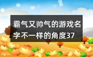 霸氣又帥氣的游戲名字—不一樣的角度378個(gè)