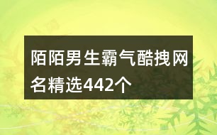 陌陌男生霸氣酷拽網(wǎng)名精選442個(gè)