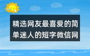 精選網(wǎng)友最喜愛的簡(jiǎn)單迷人的短字微信網(wǎng)名379個(gè)