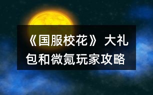 《國(guó)服校花》 大禮包和微氪玩家攻略