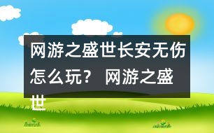 網(wǎng)游之盛世長(zhǎng)安無傷怎么玩？ 網(wǎng)游之盛世長(zhǎng)安無傷攻略