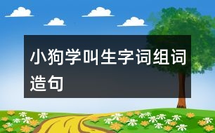 小狗學(xué)叫生字詞組詞造句