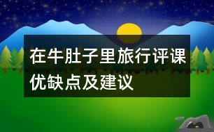 在牛肚子里旅行評課優(yōu)缺點(diǎn)及建議