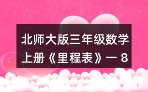 北師大版三年級數(shù)學(xué)上冊《里程表》（一） 813 -689求的是哪兩個城市之間的里程?畫一畫，說一說。