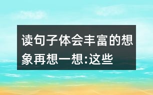 讀句子,體會豐富的想象,再想一想:這些輕清脆麗的小球, 還有哪些美麗的去處呢?