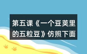 第五課《一個豆莢里的五粒豆》仿照下面的問題清單整理大家提出的問題，說說你有什么發(fā)現(xiàn)。