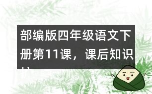 部編版四年級語文下冊第11課，課后知識擴展：什么是白樺樹