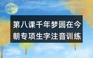 第八課千年夢(mèng)圓在今朝專(zhuān)項(xiàng)生字注音訓(xùn)練