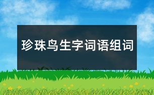 珍珠鳥生字詞語(yǔ)組詞