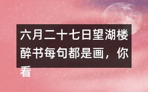 六月二十七日望湖樓醉書每句都是畫，你看到怎樣的畫面？