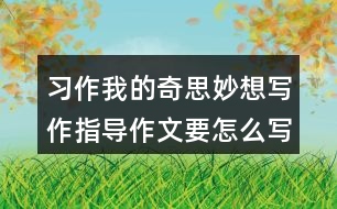 習(xí)作：我的奇思妙想寫作指導(dǎo)作文要怎么寫