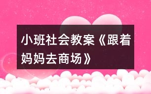 小班社會(huì)教案《跟著媽媽去商場》