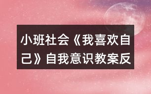 小班社會《我喜歡自己》自我意識教案反思