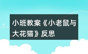 小班教案《小老鼠與大花貓》反思