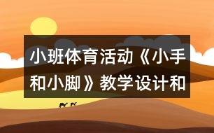 小班體育活動《小手和小腳》教學設(shè)計和學情分析反思