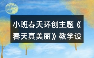 小班春天環(huán)創(chuàng)主題《春天真美麗》教學設計