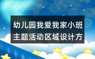 幼兒園我愛我家小班主題活動區(qū)域設(shè)計(jì)方案