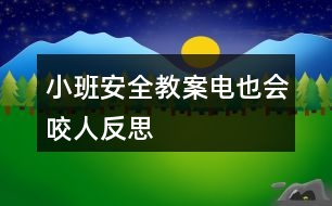 小班安全教案電也會咬人反思