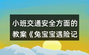 小班交通安全方面的教案《兔寶寶遇險記》教學(xué)設(shè)計反思