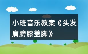 小班音樂教案《頭發(fā)、肩膀、膝蓋、腳》反思