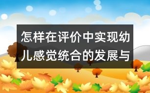 怎樣在評(píng)價(jià)中實(shí)現(xiàn)幼兒感覺統(tǒng)合的發(fā)展與智能的轉(zhuǎn)化？