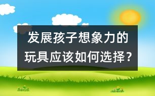  發(fā)展孩子想象力的玩具應(yīng)該如何選擇？