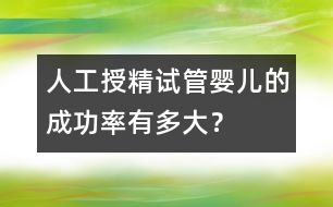 人工授精：“試管嬰兒”的成功率有多大？