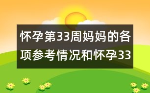 懷孕第33周媽媽的各項參考情況和懷孕33周寶寶的情況