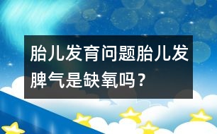 胎兒發(fā)育問題：胎兒發(fā)脾氣是缺氧嗎？