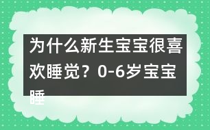 為什么新生寶寶很喜歡睡覺(jué)？0-6歲寶寶睡眠大觀