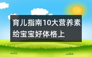 育兒指南：10大營養(yǎng)素給寶寶好體格（上）