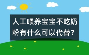 人工喂養(yǎng)：寶寶不吃奶粉有什么可以代替？