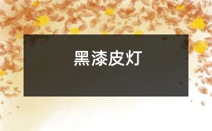 黑漆皮燈