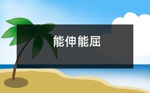 能伸能屈