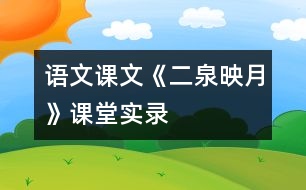 語(yǔ)文課文《二泉映月》課堂實(shí)錄